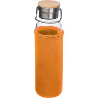 Glass bottle with neoprene sleeve, 600ml