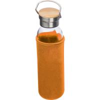 Glass bottle with neoprene sleeve, 600ml