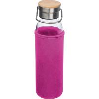 Glass bottle with neoprene sleeve, 600ml