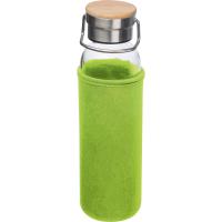 Glass bottle with neoprene sleeve, 600ml