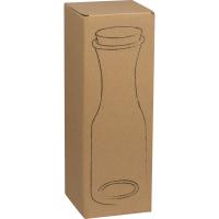 Glass carafe with cork lid