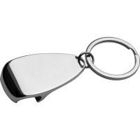 Metal keyring with bottle opener