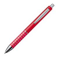 Plastic ball pen with sparkling dot grip zone