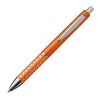 Plastic ball pen with sparkling dot grip zone