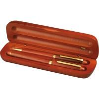 Rosewood pen set in case