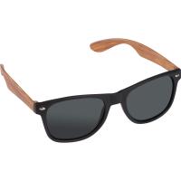 Sunglasses with wooden-look temples