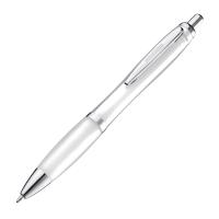 Transparent ball pen with rubber grip