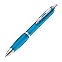 Transparent ball pen with rubber grip
