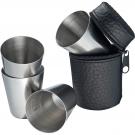 4 stainless steel cups