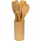 7-piece bamboo cookware set
