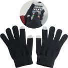Acrylic gloves with touch tops on two fingers