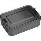 Aluminium lunch box with closure