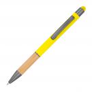 Ball pen with bamboo grip zone