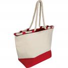 Beach bag with drawstring