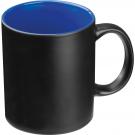 Black mug with colored inside