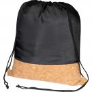 Drawstring bag with cork bottom