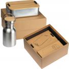 Gift set with drinking bottle and lunch box