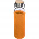 Glass bottle with neoprene sleeve. 600ml