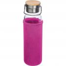 Glass bottle with neoprene sleeve. 600ml