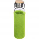 Glass bottle with neoprene sleeve. 600ml