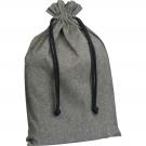 Large drawstring bag made from recycled cotton