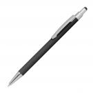 Metal ballpen with rubber coating and touch function