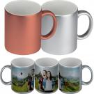 Metallic finish mug