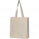 Organic cotton bag () with bottom fold
