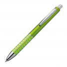 Plastic ball pen with sparkling dot grip zone