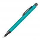 Plastic ballpoint pen with metal clip