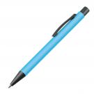 Plastic ballpoint pen with metal clip