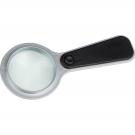 Plastic magnifier with white LED