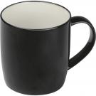 Porcelain cup. white inside and coloured outside
