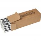 Set of 100 drink straws made of paper
