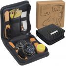 Shoe polishing and cleaning set