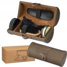 Shoe polishing case