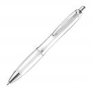 Transparent ball pen with rubber grip