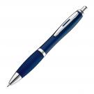 Transparent ball pen with rubber grip