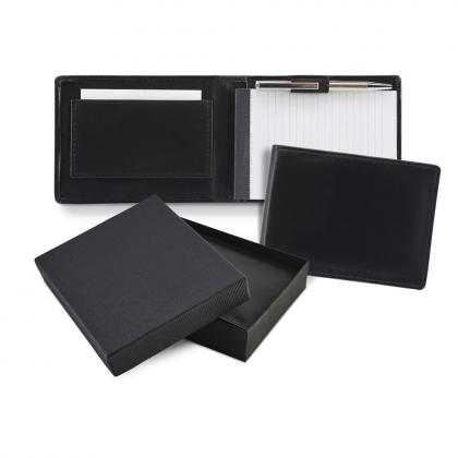 Sandringham Nappa Leather Flip Up Notepad Jotter with Pen