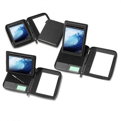 A5 Zipped Adjustable Tablet Holder with a Multi Position Tablet Stand