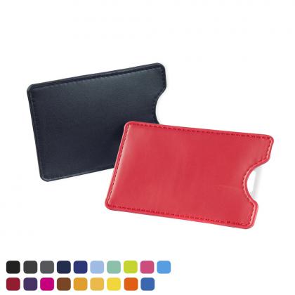 Credit Card Slip Case , choose from of 19 contemporary colours, in Soft Touch Vegan Torino PU.