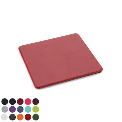 Square Coaster in Belluno, a vegan coloured leatherette with a subtle grain.