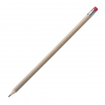 Pencil with rubber