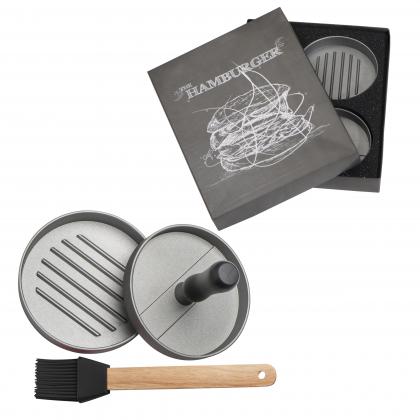Burger press with silicone brush Texas