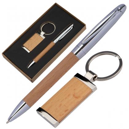 Metal wooden gift set Enschede