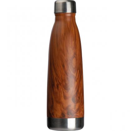Stainless steel bottle with wooden look Tampa