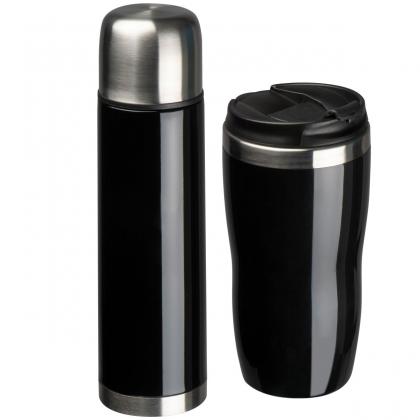 Set of vacuum flask and drinking cup Split