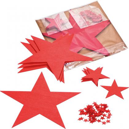 Star set made of felt Karlstad