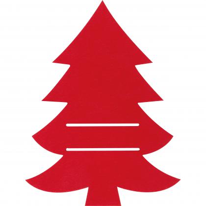 Cutlery pad in Christmas tree shape Duffel