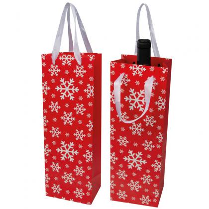 Wine bag in Christmas design